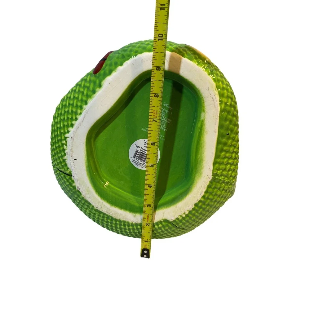 Disney Nightmare Before Christmas Oogie Boogie Ceramic Candy Dish Green 11 Inch‎